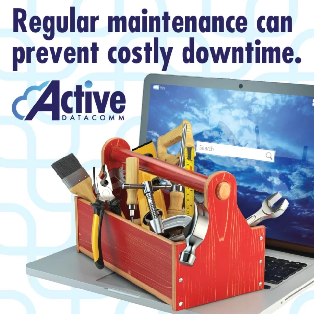 Friday tech tip: Regular maintenance can prevent costly downtime. Active DataComm offers service and repair, both in-shop and on-site, to keep your systems running smoothly. Have a great weekend! https://callactive.com/ #TechTips #ITMaintenance #ActiveDataComm